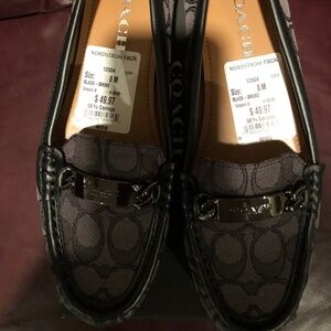 NWT Coach Olive Outline Sig C Jacqrd Black-Smoke